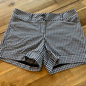 White House Black Market Checked Bermuda Shorts